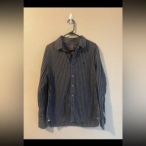 American Eagle Outfitters Premium Vintage Fit Striped Long Sleeve Mens LG